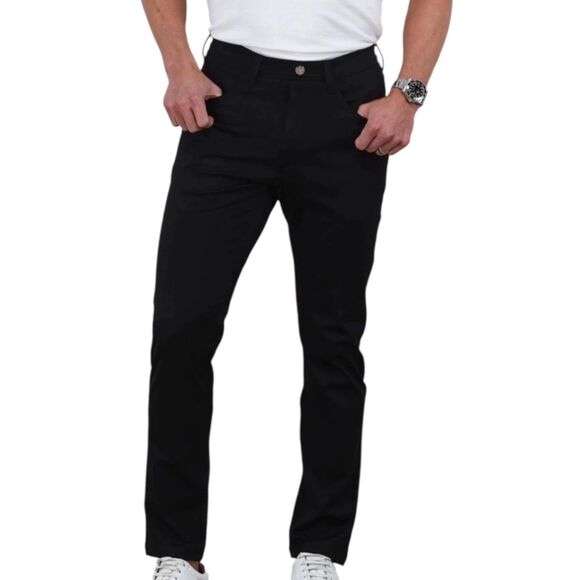 Collars & Co Pants Mens 32x32 Black Tech Pull On Stretch Golf Performance NWT